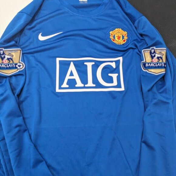 Ronaldo #7 2007/08 Manchester United Away Retro Adult Long-sleeve Jersey - Picture 9 of 9